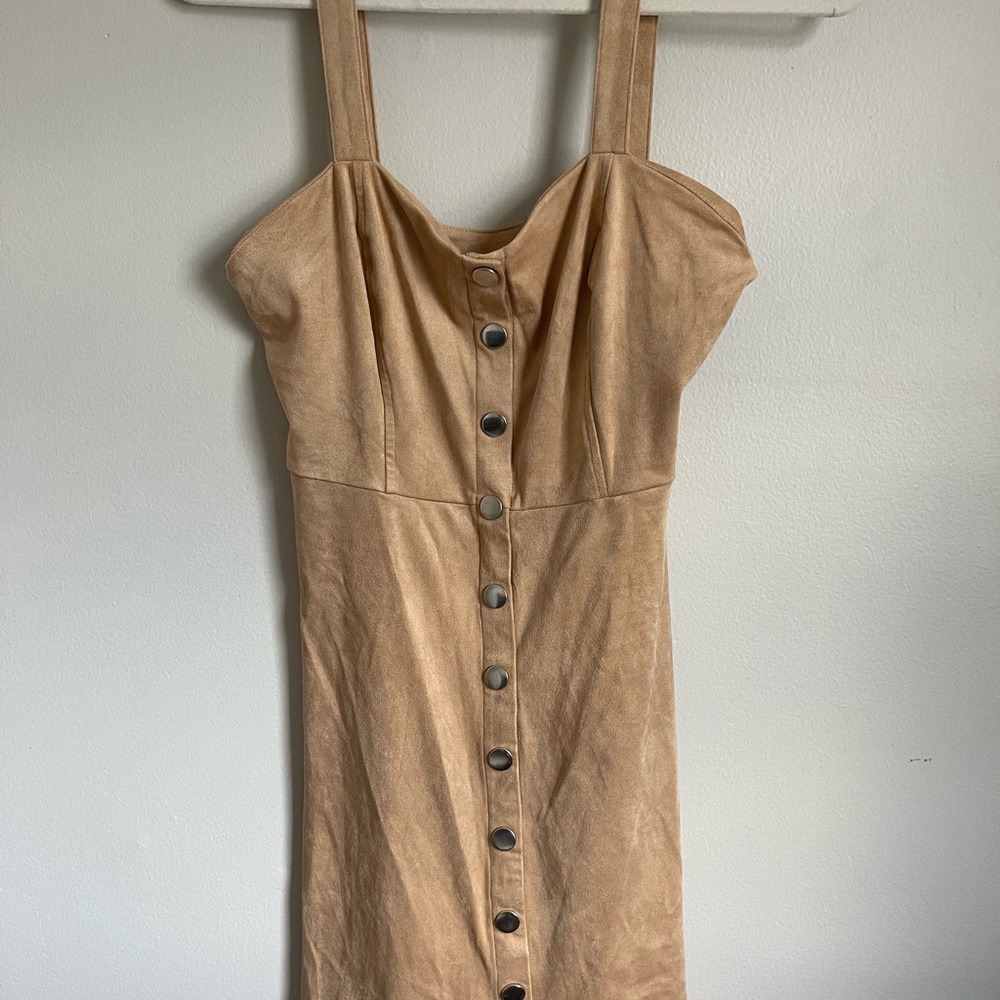 NWT Forever 21 Tan Velvet Dress